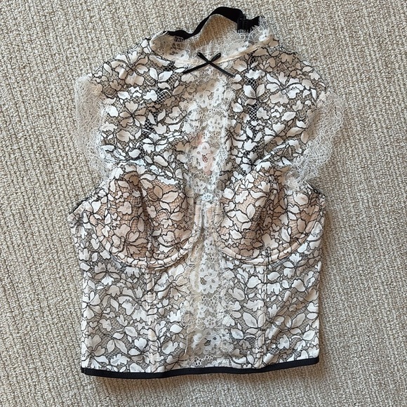 Victoria Secret High Neck Lace Corset Top - Picture 3 of 9